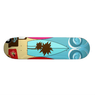 Surfboards Beach Bum Surfing Hippie Vans Skateboard