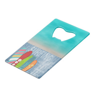 Surfboards Credit Card Bottle Opener