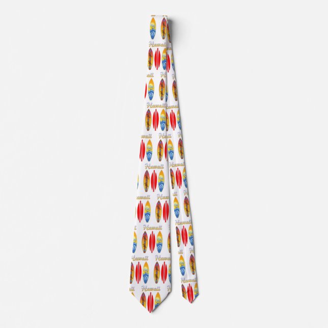 Surfboards Hawaii Islands Tie (Front)