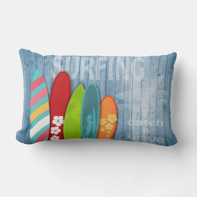 Surfboards Lumbar Pillow (Front)