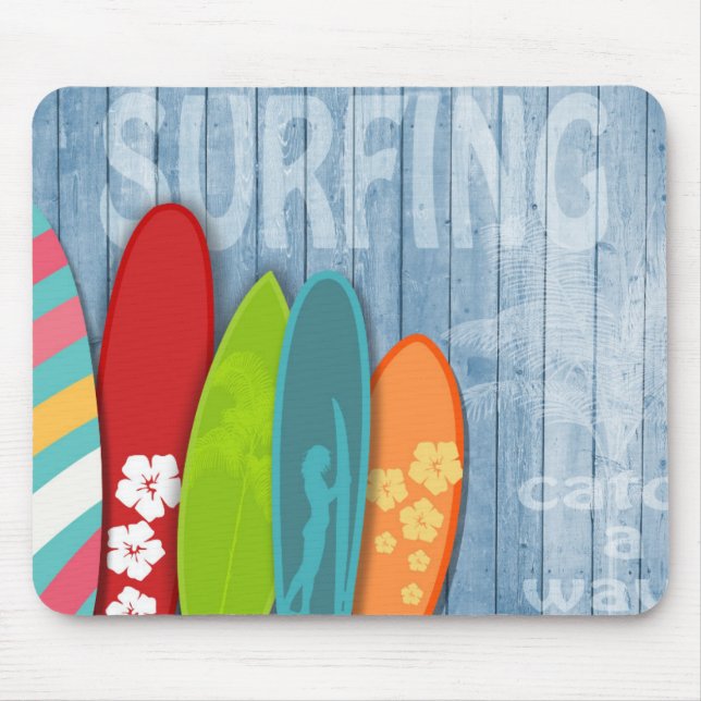 Surfboards Mouse Pad (Front)