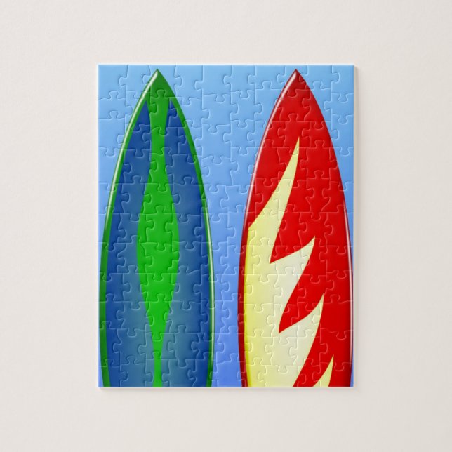 Surfboards retro surf jigsaw puzzle (Vertical)