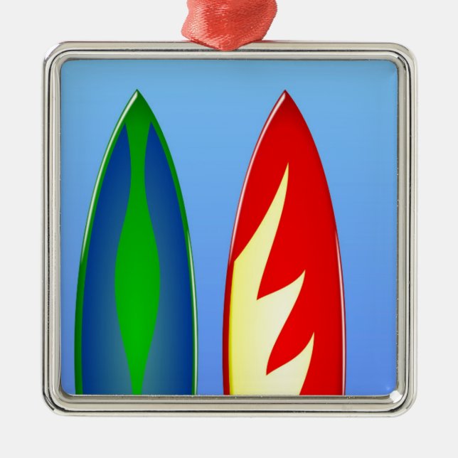 Surfboards retro surf metal tree decoration (Front)