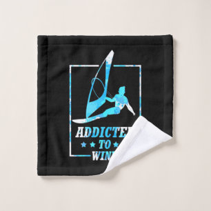 Surfer Addicted To Wind Wash Cloth