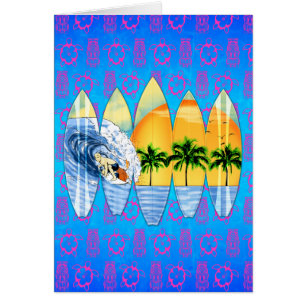 Surfer And Surfboards