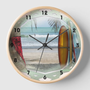 Surfer Art Clock