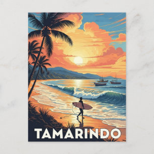 Surfer at Tamarindo Costa Rica Postcard