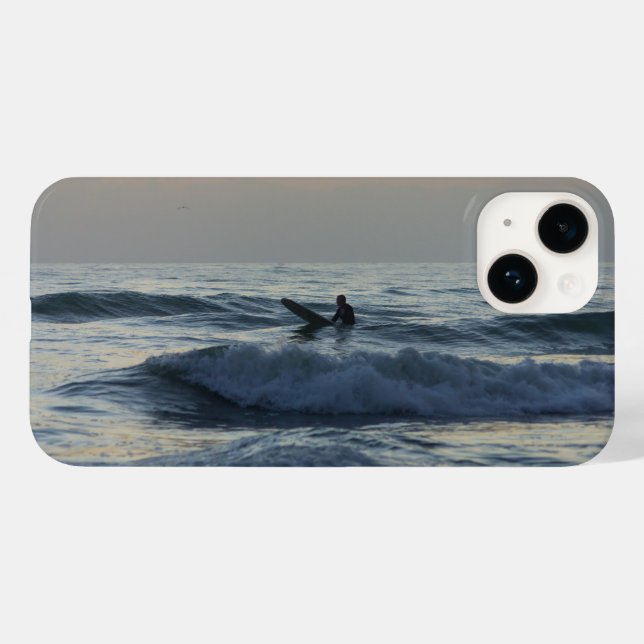 Surfer Awaits Case-Mate iPhone Case (Back (Horizontal))