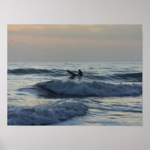 Surfer Awaits Poster