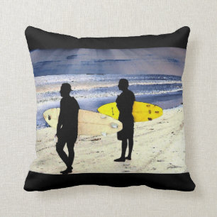 Surfer Beach Pillow