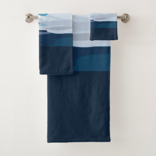 Surfer Beach Surfing  Bath Towel Set