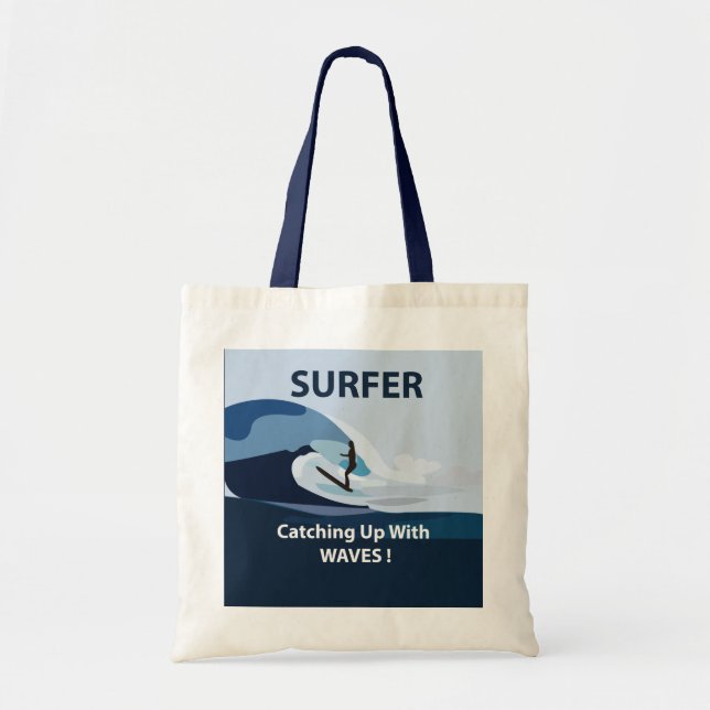 Surfer Beach Surfing  Tote Bag (Front)