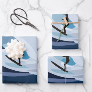 Surfer Beach Surfing  Wrapping Paper Sheet