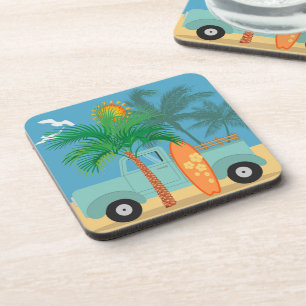 Surfer Beverage Coaster