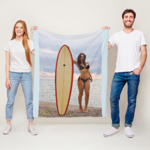 SURFER BIKINI GIRL BLANKET