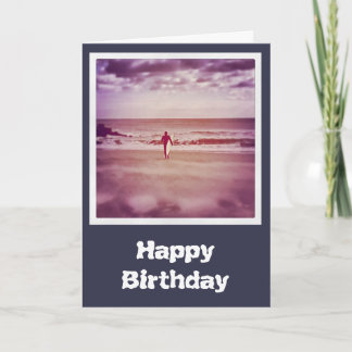 Surfer Birthday Card