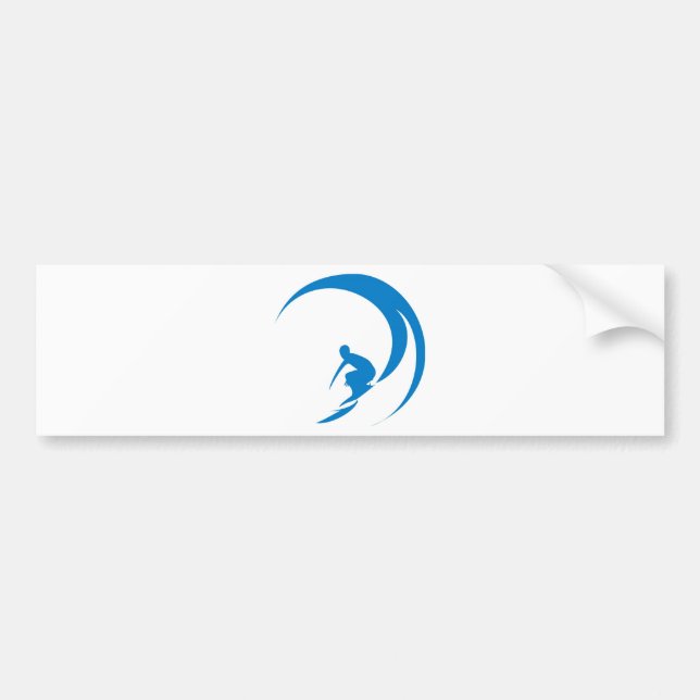 Surfer Bumper Sticker (Front)