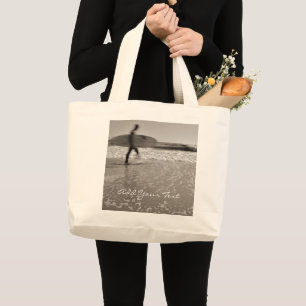 Surfer by Shirley Taylor Large Tote Bag