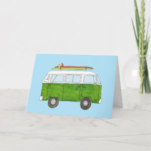 Surfer Campervan Card