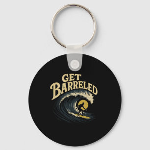 Surfer Catching A Rrel - Get Rreled _1  Key Ring