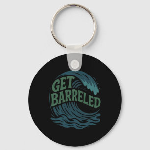 Surfer Catching A Rrel - Get Rreled Key Ring