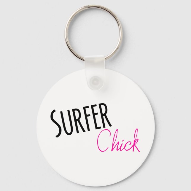 Surfer Chick Key Ring (Front)