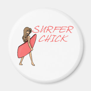 Surfer Chick Magnet
