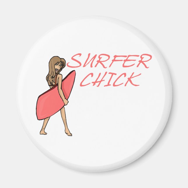 Surfer Chick Magnet (Front)