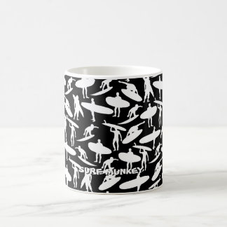 Surfer Collage inversed colours on coffee mug