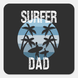 Surfer Dad Sticker
