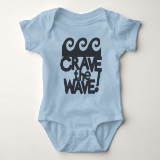 surfer design baby bodysuit