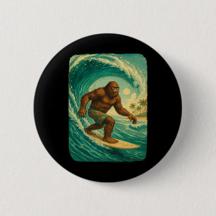 Surfer Design Men Hawaii Surfer Dude Boys Surfing 6 Cm Round Badge