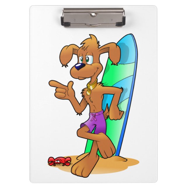 SURFER DOG CLIPBOARD (Front)