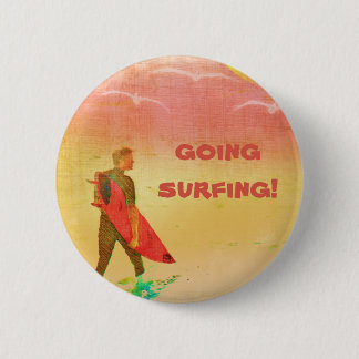 Surfer Dude 6 Cm Round Badge