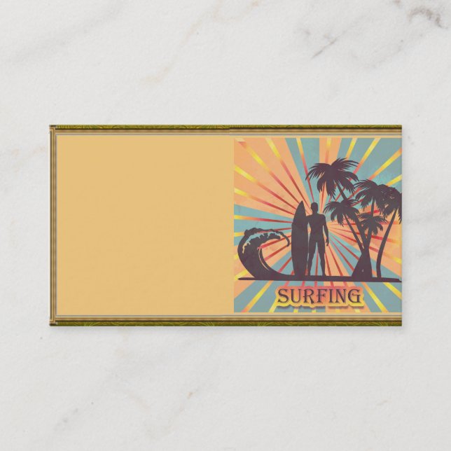 Surfer Dude Business Card (Front)