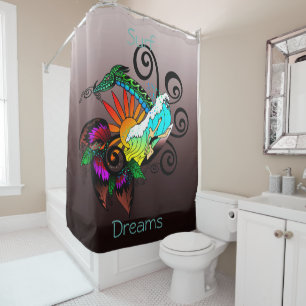Surfer Dude Cartoon Shower Curtain