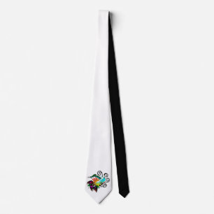 Surfer Dude Cartoon Tie