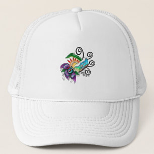 Surfer Dude Cartoon Trucker Hat
