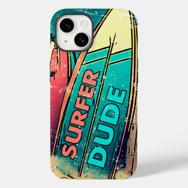 Surfer Dude Colourful IPhone Case-Mate iPhone Case (Back)