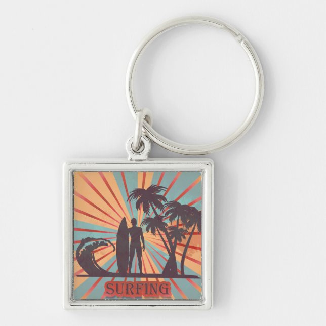 Surfer Dude Keychain (Front)