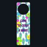 Surfer Flower Girl Room Decor Door Hanger<br><div class="desc">Put a smile on her face with this fun door hanger. Makes a wonderful gift, personalise it as you choose it will be a keepsake for years to come and a wonderful way to add to any room décor. Look for other fun ideas all part of the Summer Lovin collection....</div>
