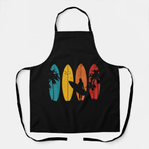 Surfer Gift Vintage Surfing Surf Board Beach Apron