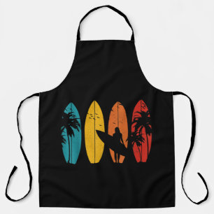 Surfer Gift Vintage Surfing Surf Board Beach Apron