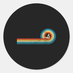 Surfer Gift Vintage Wave Retro Surfing Surf Beach  Classic Round Sticker