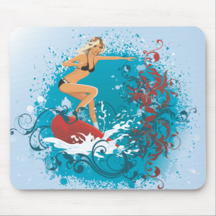 Surfer Girl 1 Mousepad