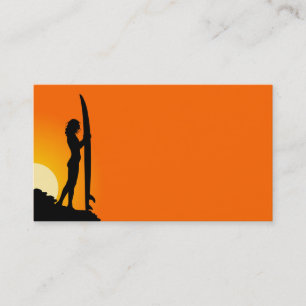 Surfer Girl Business Card