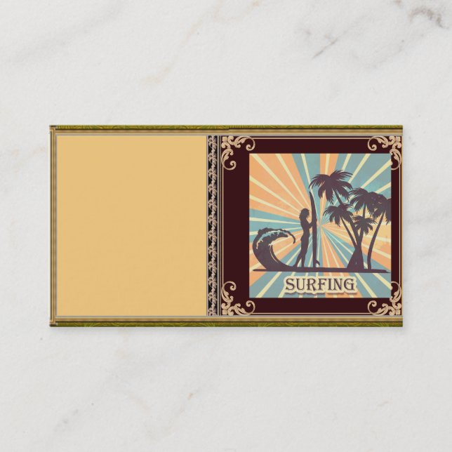 Surfer Girl Business Card (Front)