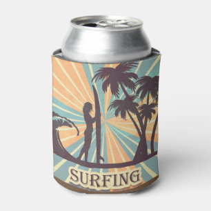 Surfer Girl Can Cooler