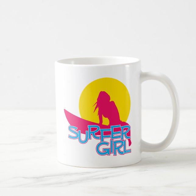 Surfer Girl Coffee Mug (Right)