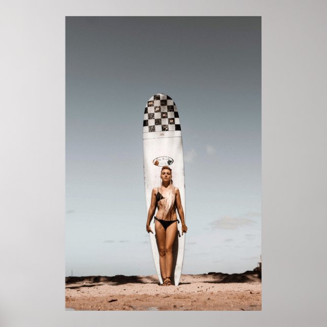 Surfer Girl ~ Hawaii Poster (Front)